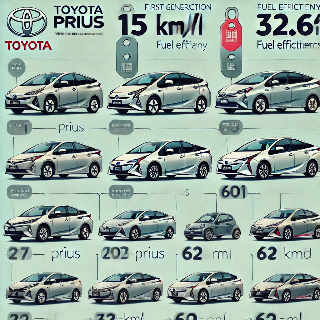 歴代プリウスと燃費性能の数値を解説